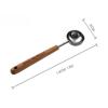 1pc Stainless Steel Measuring Spoon, Wooden Handle Milk Powder Spoon, Non-Stick Powder and Non-Rust Seasoning Measuring Spoon