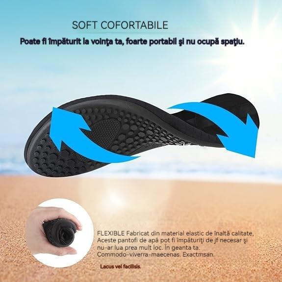 Beach and Water Shoes, Unisex, TPU Sole, Breathable Quick-Dry, Non-Slip, Size 44-45EU