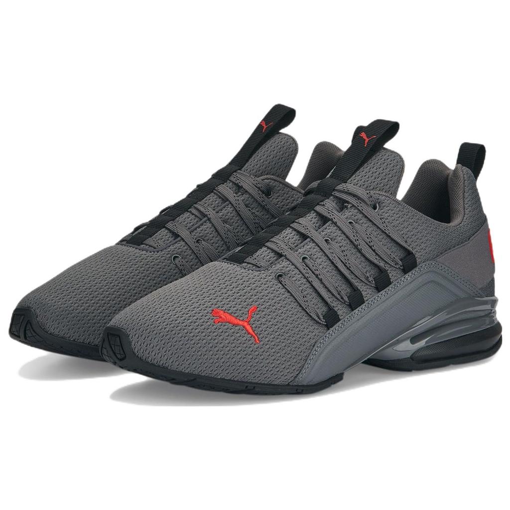 Puma Axelion Refresh Šedá Červená Pánské Tenisky Černá Cool-Dark-Grey 377911-02