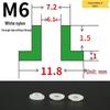 T-förmige Nylon-Dichtungsscheibe M3-M35 Gewinde Isolierabstandshalter
