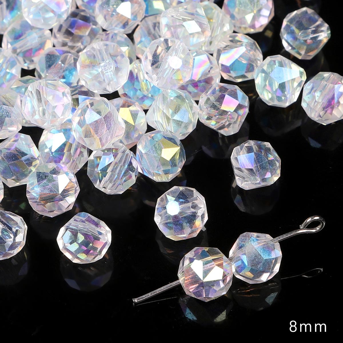 

Хрустальные бусины различной формы, блестящие прозрачные стеклянные бусины для изготовления ювелирных изделий, браслет, ожерелье, серьги 8*8mm 10pcs