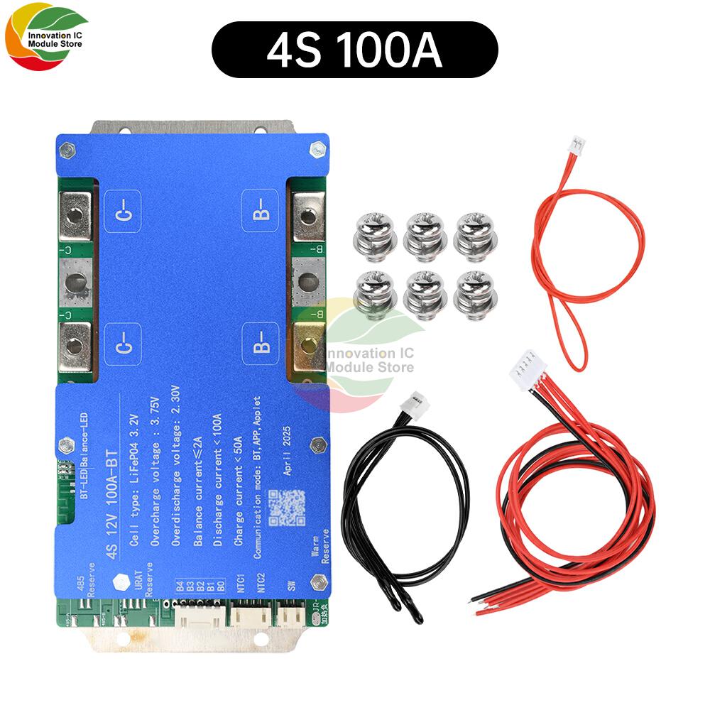 

BMS 4S 8S 100A 200A Lithium Battery Protection Board Bluetooth Support Temperature Protection Equalizador 485/UART