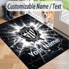 Custom Text Printed Rug Athletic Bilbao FC Non Slip Floor Carpet For Home Room Decor