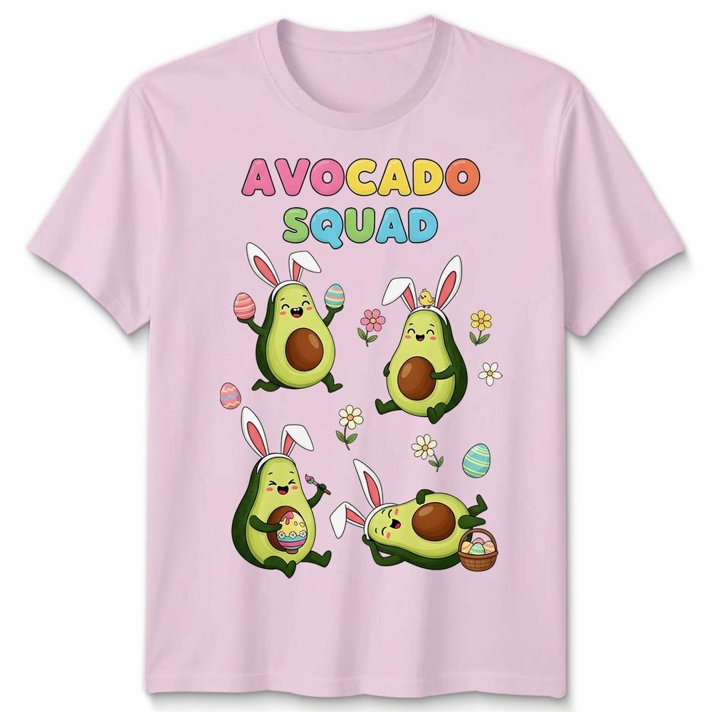 Funny Avocado Squad Easter Bunny Hunting Chocolate Eggs Unisex Tshirt Gift