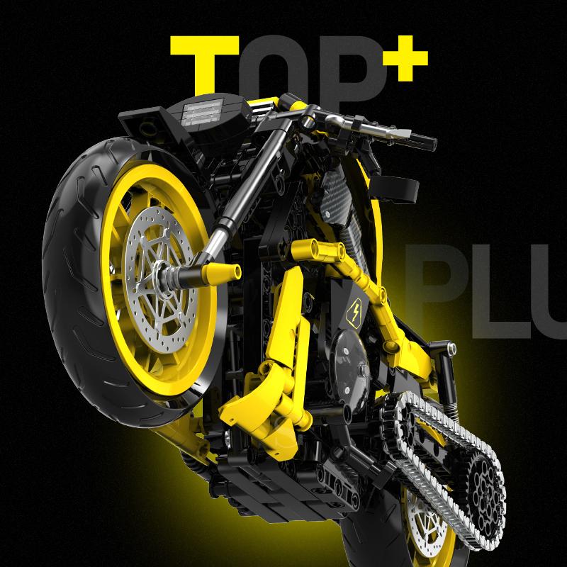 500+ Pezzi Città Super Moto da Corsa Tecnica Fai da Te Blocchi da Costruzione Modello Moto Set Giocattoli Creativi Regali per Ragazzi Adulti Bambini