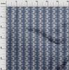 oneOone Georgette Viscose Blue Fabric Leaves And Floral Sewing Material Print Fabric By The Yard 42 Inch
