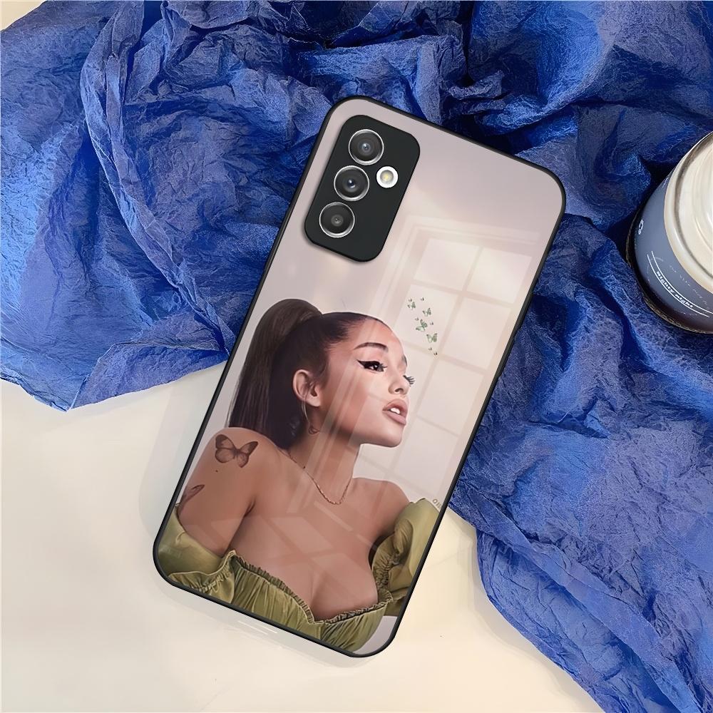 A-Ariana G-Grandes Handyhülle für Samsung Galaxy S25 S24 S30 S21 S23 S20 S22 Fe Note 20 Pro Ultra Plus Glas Hülle