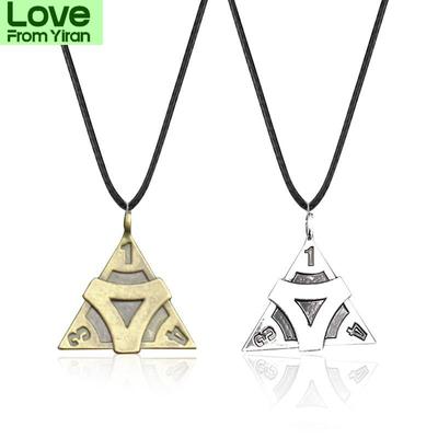 Game Jewelry Fifth Personality Identity V Necklaces Present Gifts Triangle 1 3 4 Pendant 2 Colors Car Necklaces Halloween Men Present GiftsFashion