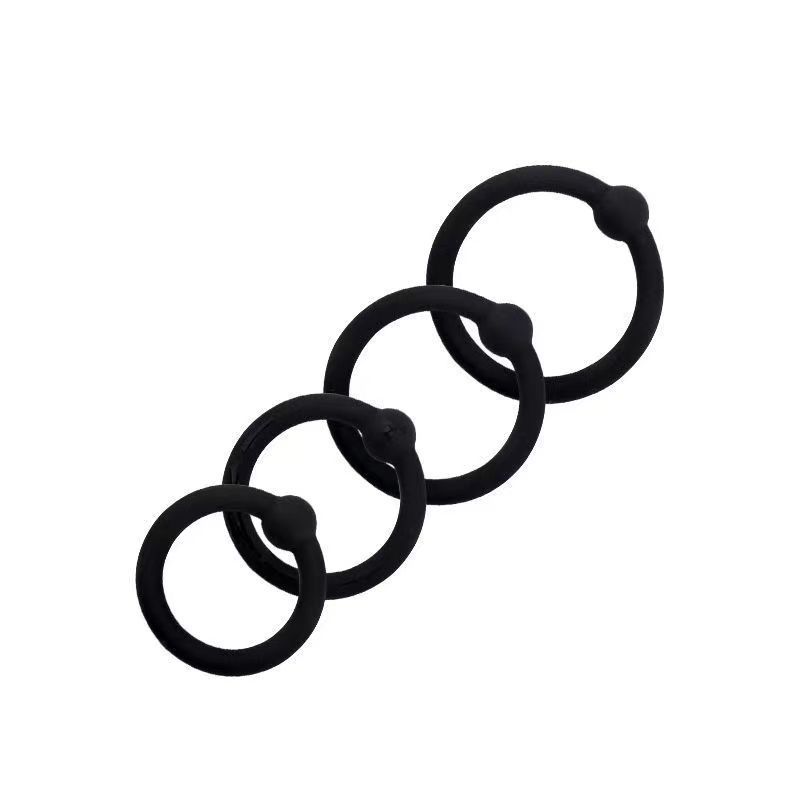 3/4 Pcs Penis Rings Cock Rings Sleeve Delay Ejaculation Silicone Beaded Time Lasting Erection Sex Toys for Men Adult Games