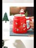 Creative Ceramic Christmas Mug with Lid: Perfect Holiday Gift Box