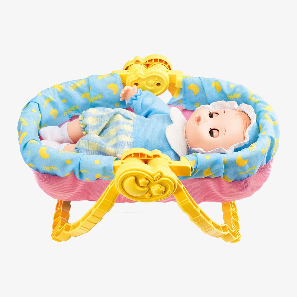 Young Toys Kongsuni & Kongkongyi 5-in-1 Transforming Baby Basket Doll Set
