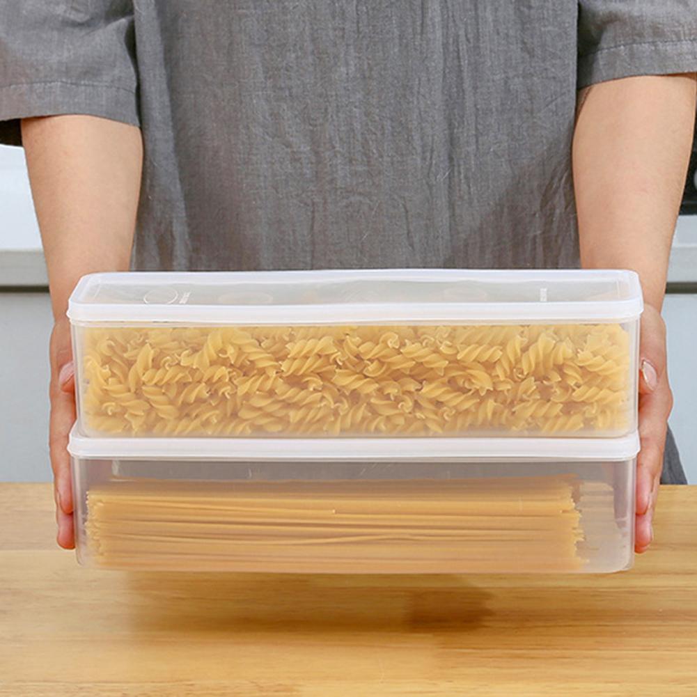 Storage Crisper Boxes Dustproof Waterproof Spaghetti Holder For Spaghetti
