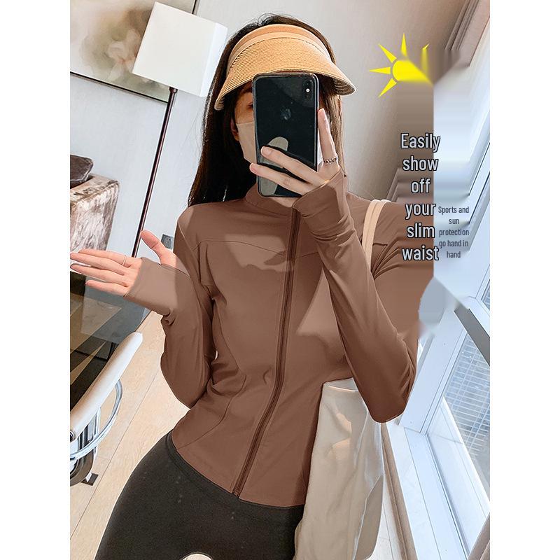 Women s Quick-Dry Stand-Up Collar Long Sleeve Yoga Jacket - Breathable, Slimming Sports Outerwear XXL