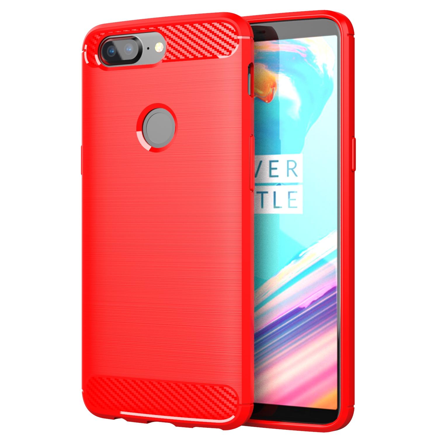 

Silicone Case For Oneplus 5T 5 ShockProof Fitted Carbon Fiber Soft Silicone protector For Oneplus 5 Case shell plain 6.01 Cover For Oneplus 5T