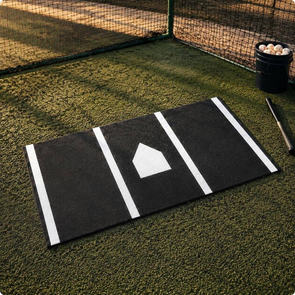 Crystal Velvet Baseball Training Pad Heavy Duty Batting Mat for Youth and Adult