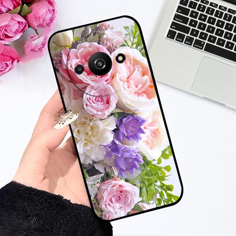Soft Case For Redmi A3 A3x 4G Silicone TPU Phone Cover For Xiaomi Redmi A3 Pro Fashion Luxury Printing Coque Fundas Protector
