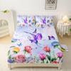 Cute cartoon little dinosaur pattern bed hat four-piece bedding set bedroom dormitory bedding decoration