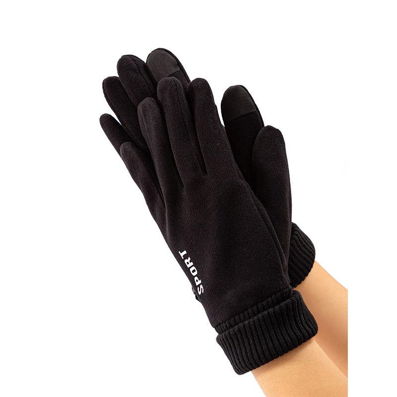 Damen Winter Warme Winddichte Fleece Touchscreen Fahrradhandschuhe für Outdoor-Sportarten