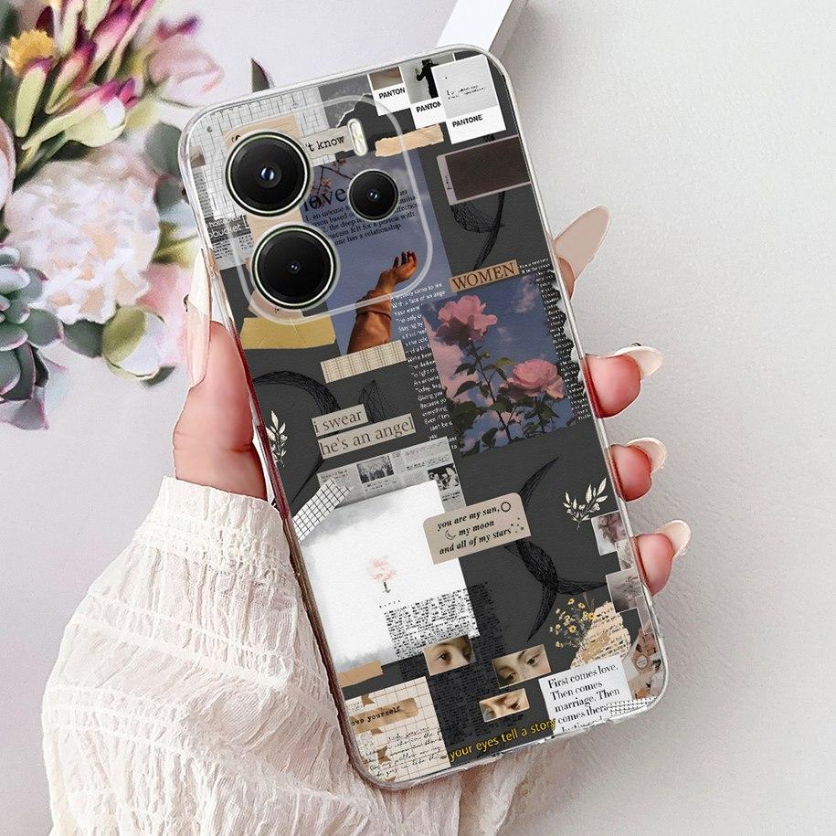 Silicone Case For Xiaomi Redmi Note 14 4G EU 2025 Cover Cool Lion Leopard Dragon Animals Soft Slim Coque For Note14 4G EU Fundas