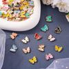 10/20/30pcs Random Colors Alloy Butterfly Charms Gold Plated Enamel Butterfly Pendants for Bracelets Necklaces DIY Making