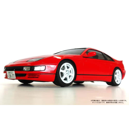 Asuka Model 1/24 Orange Wheels Drift-six (White & Gunmetal) Plastic Model Parts OW-18 (1 Each)