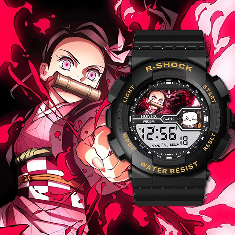 Anime Demon Slayer Armbåndsur Agatsuma Zenitsu Nezuko Tanjirou Kvarts Klokke Gave
