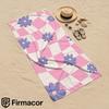 Warped Check Purple Daisy Microfiber Beach Towel Quick Dry Sand Free Oversized Soft Absorbent Bath Towel for Swimming Pool Gym