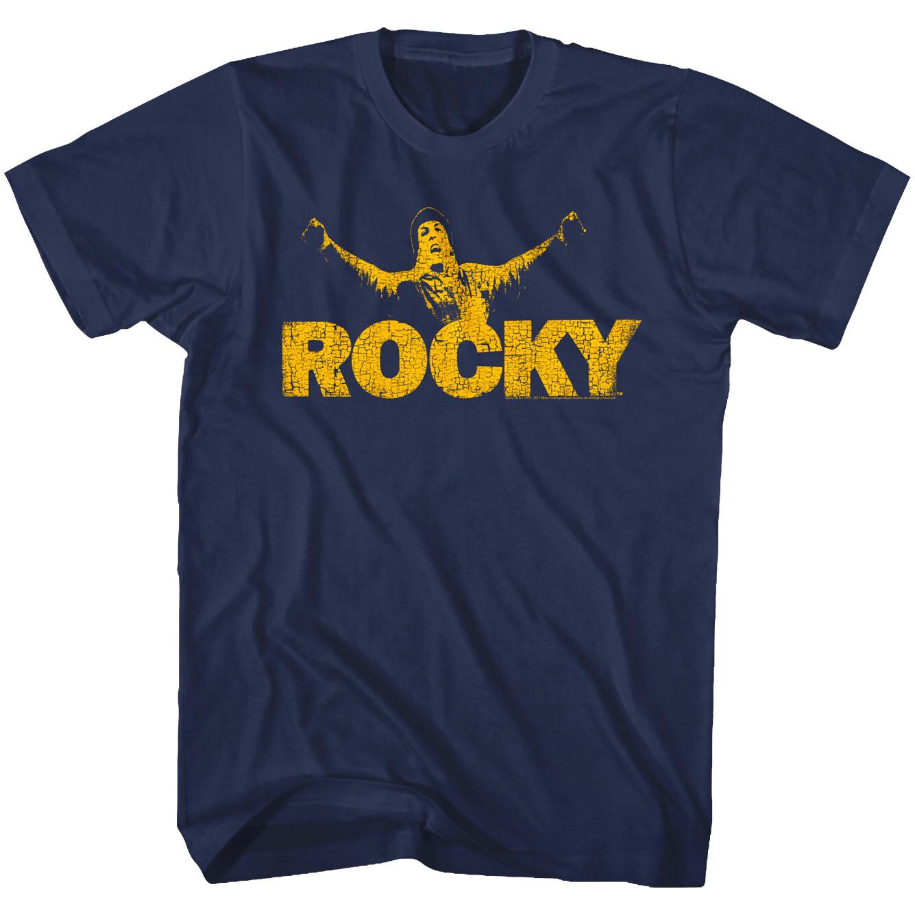 Rocky Balboa Vintage Logo Men T Shirt Boxing Movie Fighter Training Pose Sly XXXL