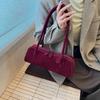 Versatile Large-Capacity Suede Shoulder Bag with Fashionable Design
