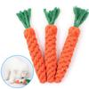 1 Pieza Cuerda de Zanahoria para Morder para Perro Juguetes para Perro Mascota Seguros Duraderos Trenzados para Morder Juguetes Masticables para Perro Resistentes para Cachorro Molar Limpieza de Dientes Cuerda de Algodón