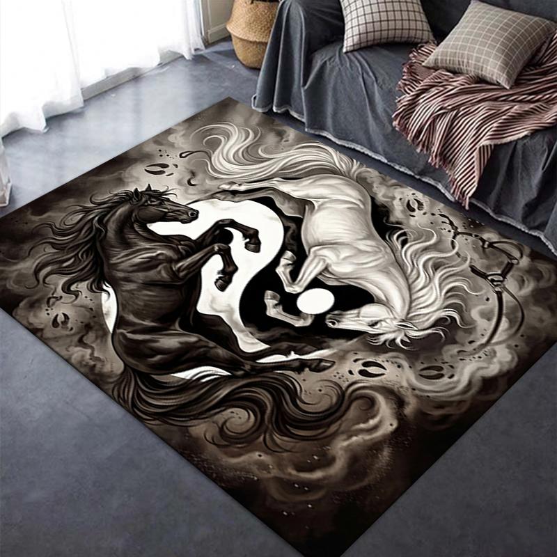 2025 New Tai Chi Animals Carpet Rug for Living Room Bedroom Home Sofa Decoration,Kids play Non-slip Floor Mat105