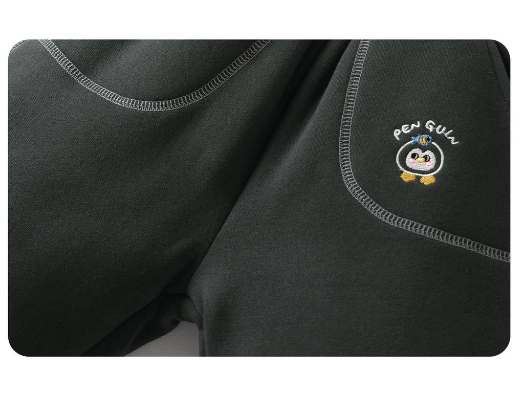 Kaka Panda Kids' Winter Sports Pants - Thick, Warm Cotton for Boys & Girls