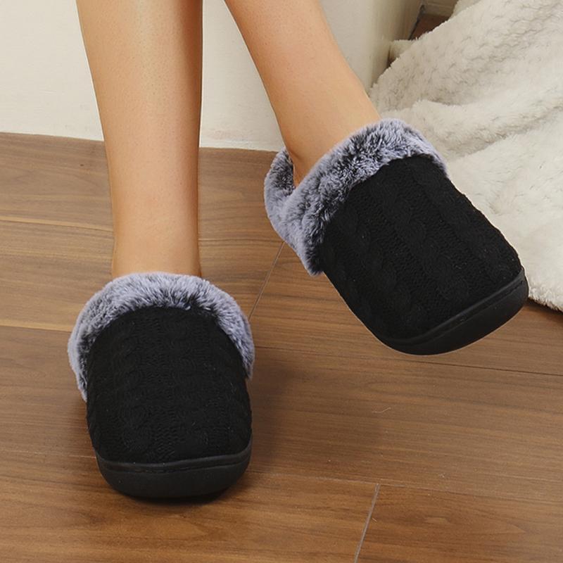 Warm Winter Slippers Woman Designer Fluffy Woman Slippers Soft Sole Women's Home Slippers New Footwear Female House Shoes