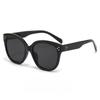 New Rivet Big Frame Wide-brimmed Sunglasses Female Cross-border Foreign Trade Fashion Cat's Eye Sunglasses Outdoor Riding Sunglasses.