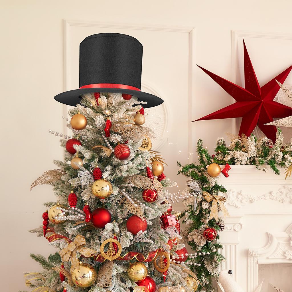 DIY Snowman Making Hat Kit for Christmas Holiday Outdoor Use Easy Assembly Reusable Decorative Ornament for Family Fun