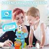 Crawling Toys for Babies 6-12 Months, Drumming Elephant Blowing Ball Walking Car with Music Light, Musical Train Infant Educational Toy