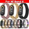 Suitable for Mi-Band 8 Smartwatch Adjustable-Band Strap Stainless Steel Wristband Bracelet Wear-resistance Milanese-Loop