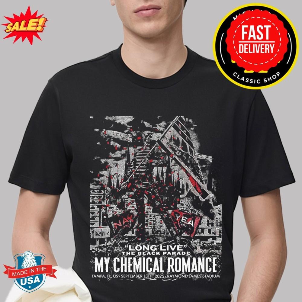 

My Chemical Romance Show In Tampa Florida 2025 On Sept 13th Classic T-Shirt 3XL