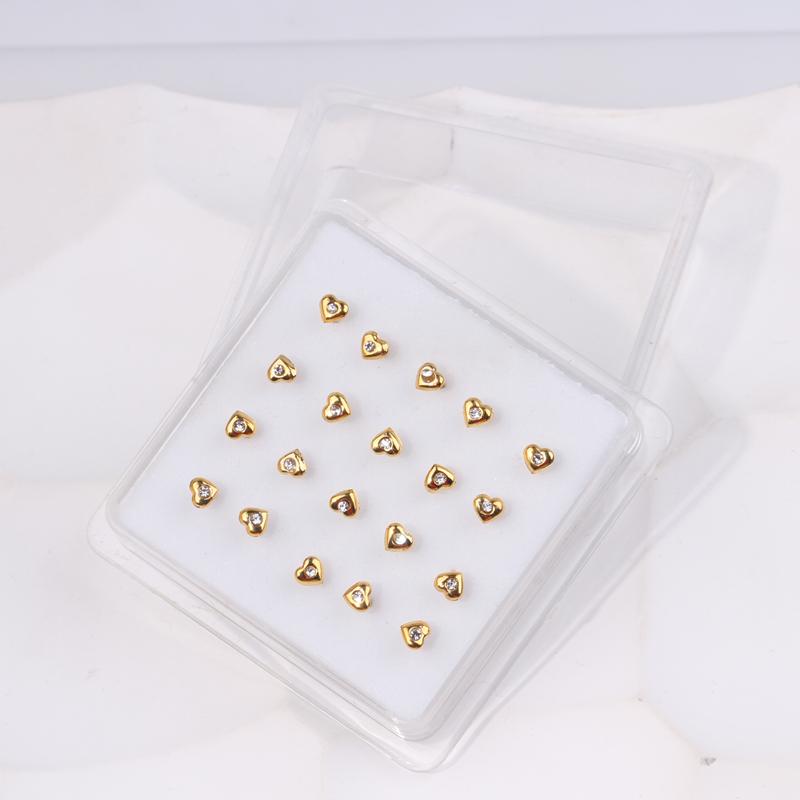 Karnoz 20Pcs/Pack Nose Stud Dragonfly Design Women Girls Nose Piercing Jewelry Piercing Nostril Piercing Jewelry Body Piercing