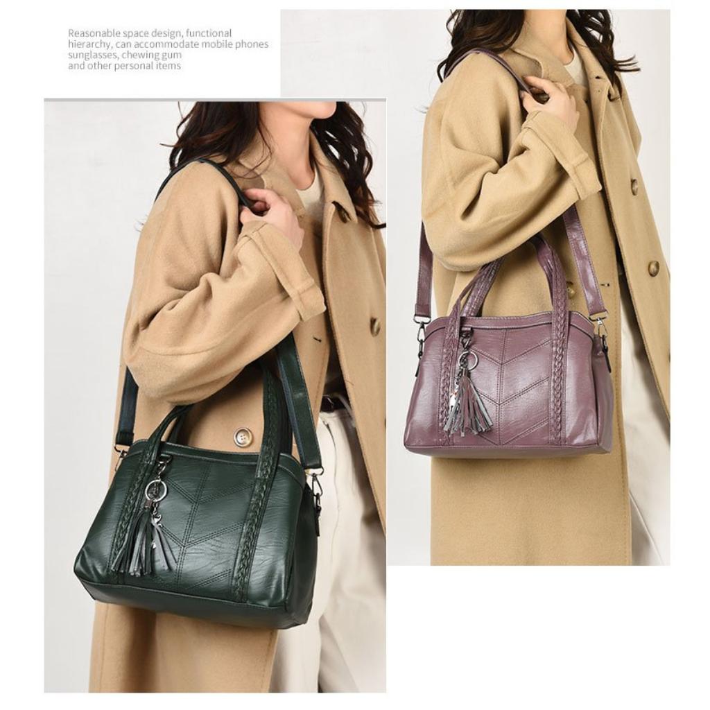 Handbag Women PU Detachable Shoulder Strap Office Daily