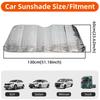 Reflective UV Shield Window Visor Foldable Sun Shade Blocks all UV Light with 2 Suction Cups