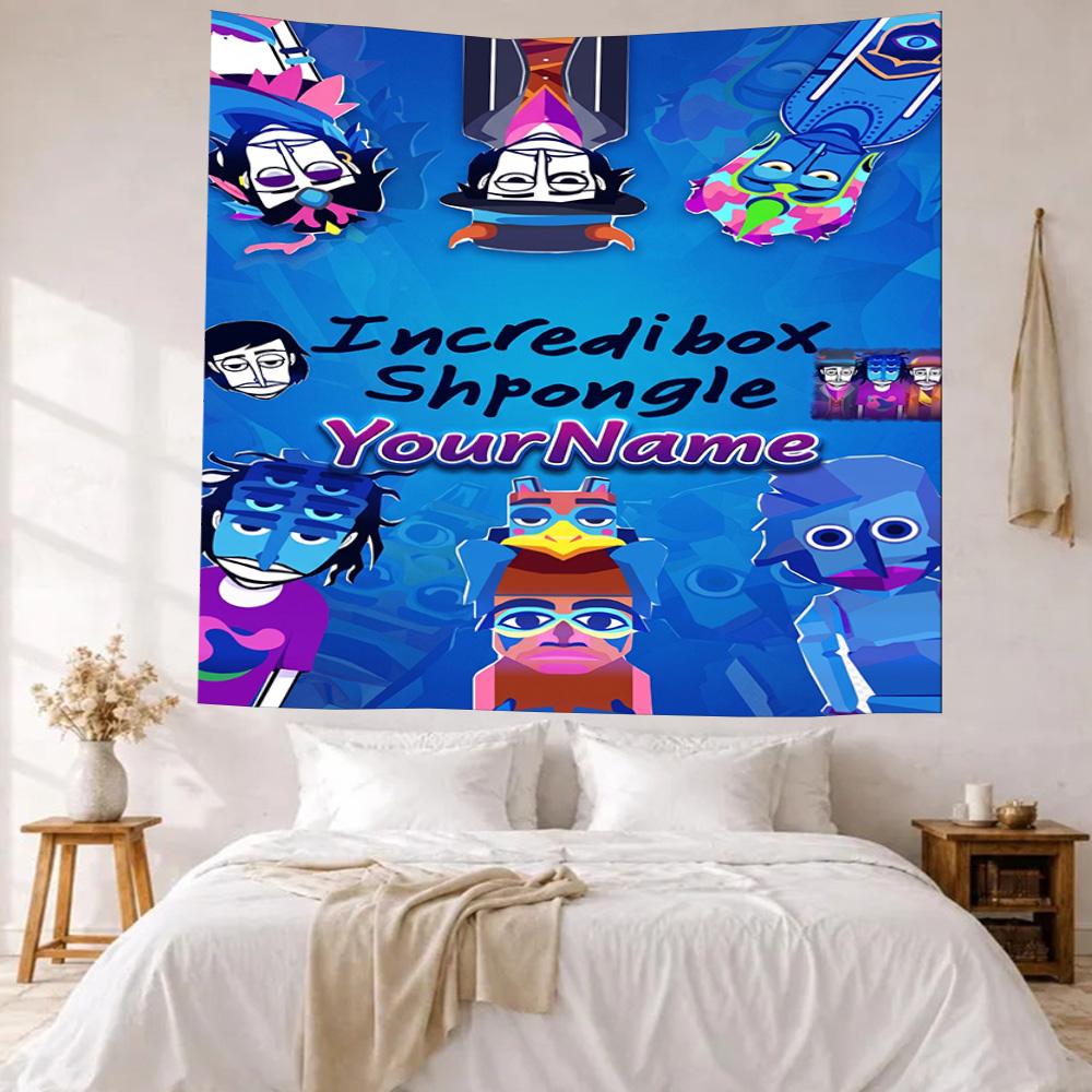 Incredibox Custom Your Name Wall Decor Tapestry Art For Pet Memorial Birthdaywedding Party Backdrop Family Gift
