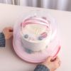 Cake Box Portable Waterproof Plastic Handheld Cake Package Container for Carrying