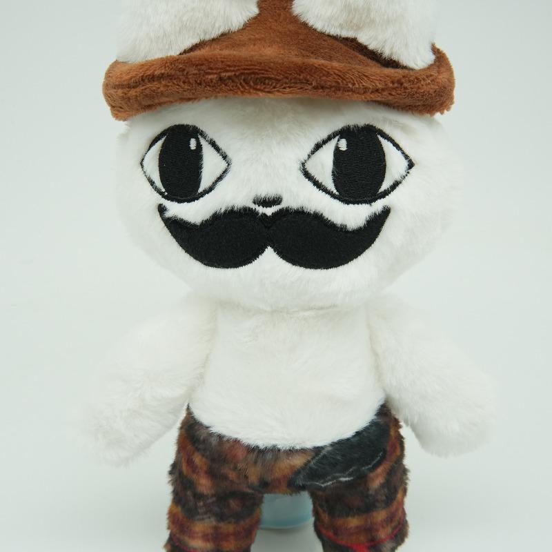 Dierenkliniek Barney Konijn Pluche Speelgoed Game Merchandise Wit Konijn Knuffelpop Schattig Cartoonfiguur Zachte Pluche Knuffel Huisdecoratie Cadeau voor Game Fans