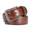 Retro New Leather Belt for Men Genuine Leather Belt for Men and Middle Aged Men and Young Men Versatile Pin Buckle Belt
