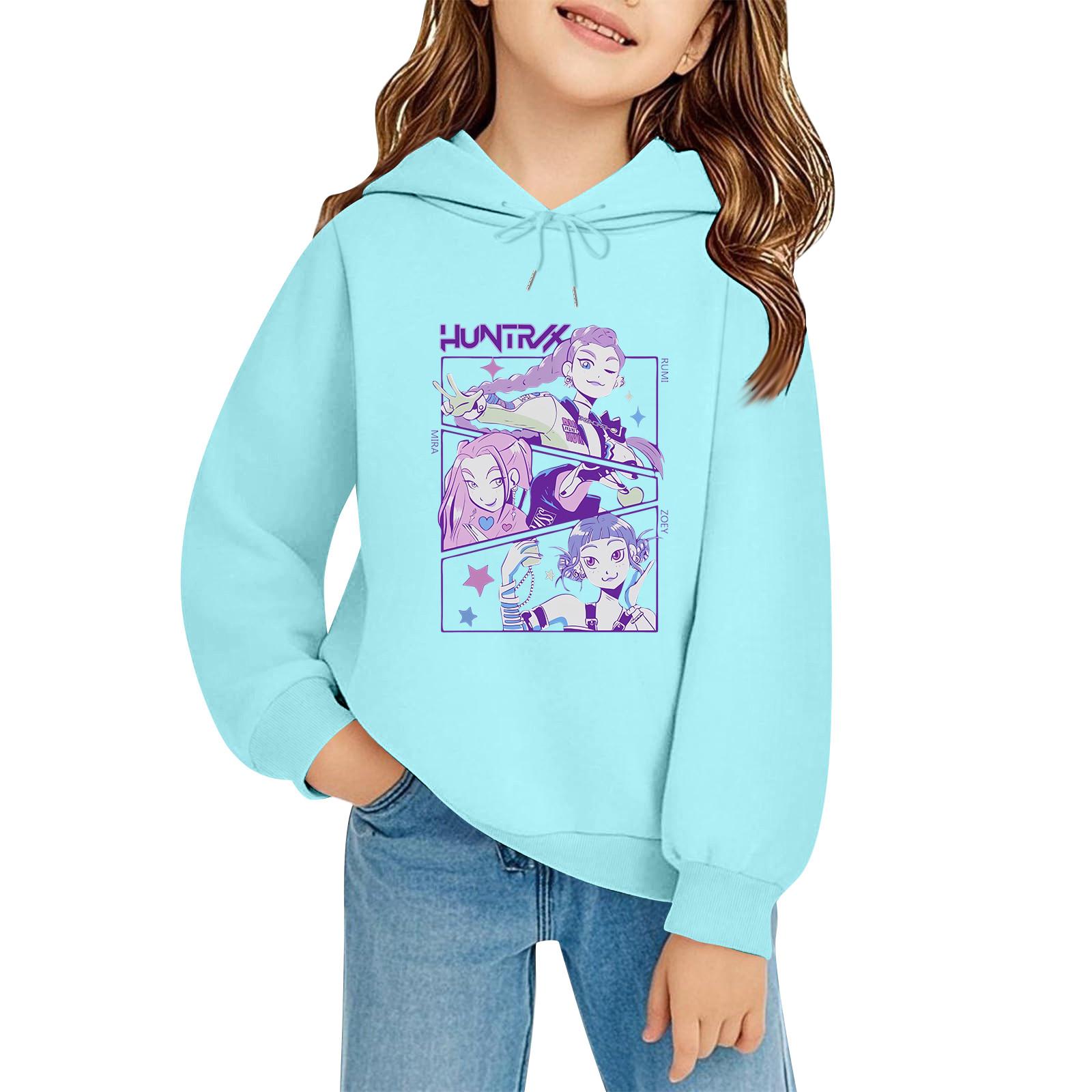 

Детский пуловер с длинным рукавом, свободного кроя, с принтом букв, капюшоном на шнурке 130