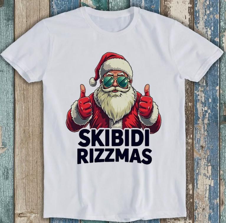 Skibidi Rizzmas Christmas Rizz Santa Meme Funny Gift Tee T Shirt 1878 Unisex S