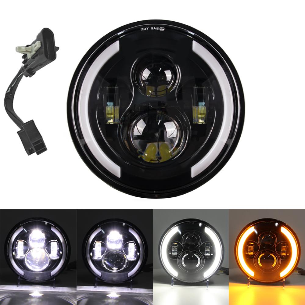 7 Inch LED Motorcycle Headlight for Harley Touring Ultra Classic Electra Street Glide Road King For Yamaha Motorbike Headlamp