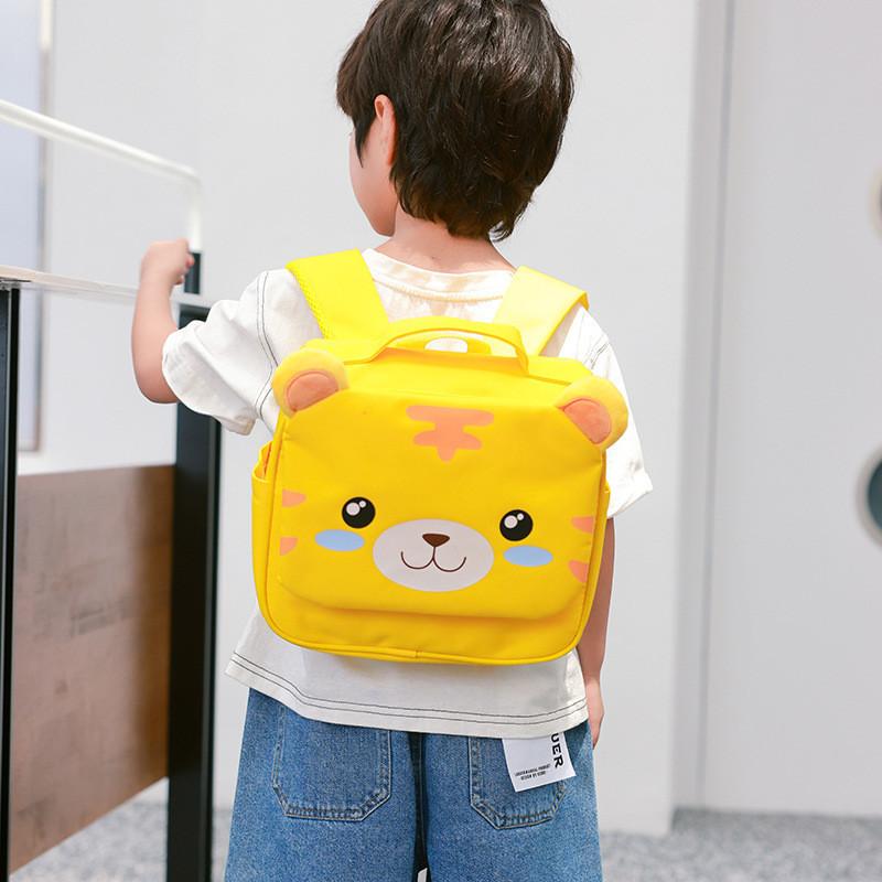 Adorable Cartoon Kids Backpack Spacious Oxford Cloth School Bag For Boys And Girls