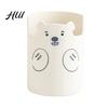 Study Table Pen Holder Cute Bear 2-in-1 & Phone Stand, Macaron Colors Desk Organizer, Large Organizer Capacity Storage for Pens Makeup Brushes